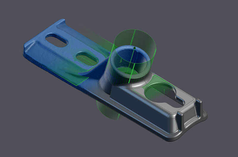 Part showcasing the Scan-to-CAD software interface